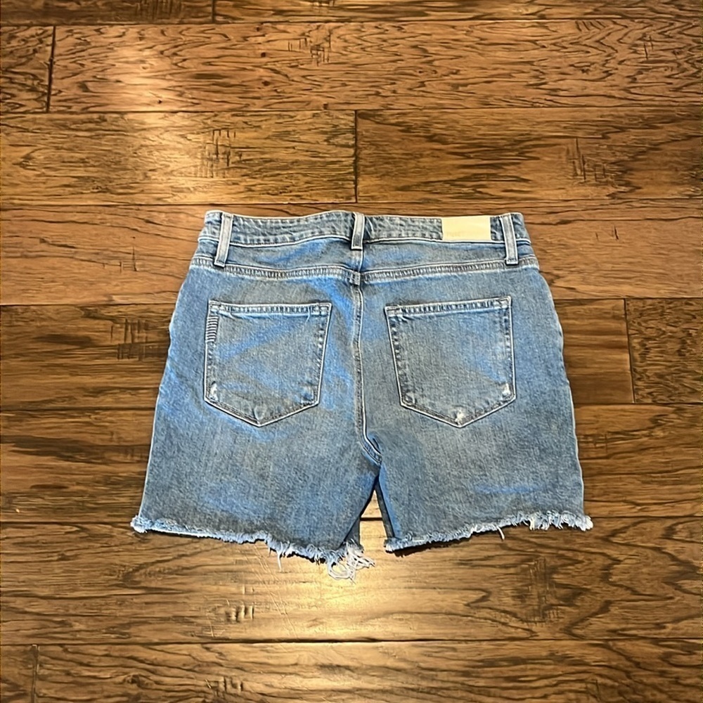 Paige Denim Sarah Longline Shorts High Rise Size 29 - Picture 2 of 16